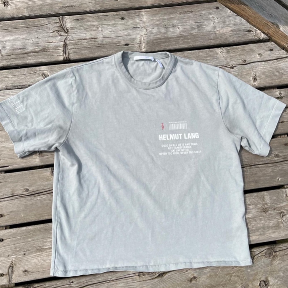 helmut lang ski pass shirt
